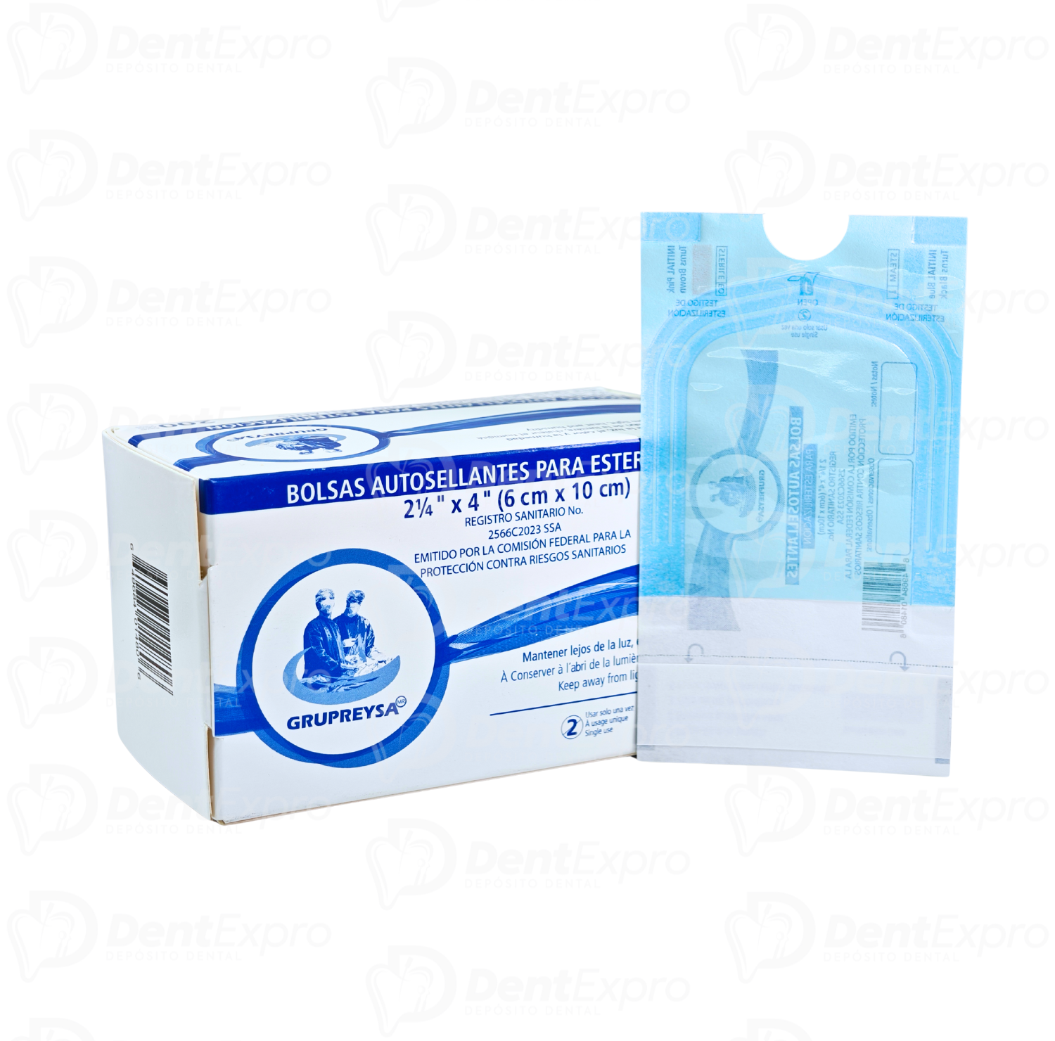 Bolsa Esterilizar #1 Reysa Caja C/200 (2 1/4 x4)