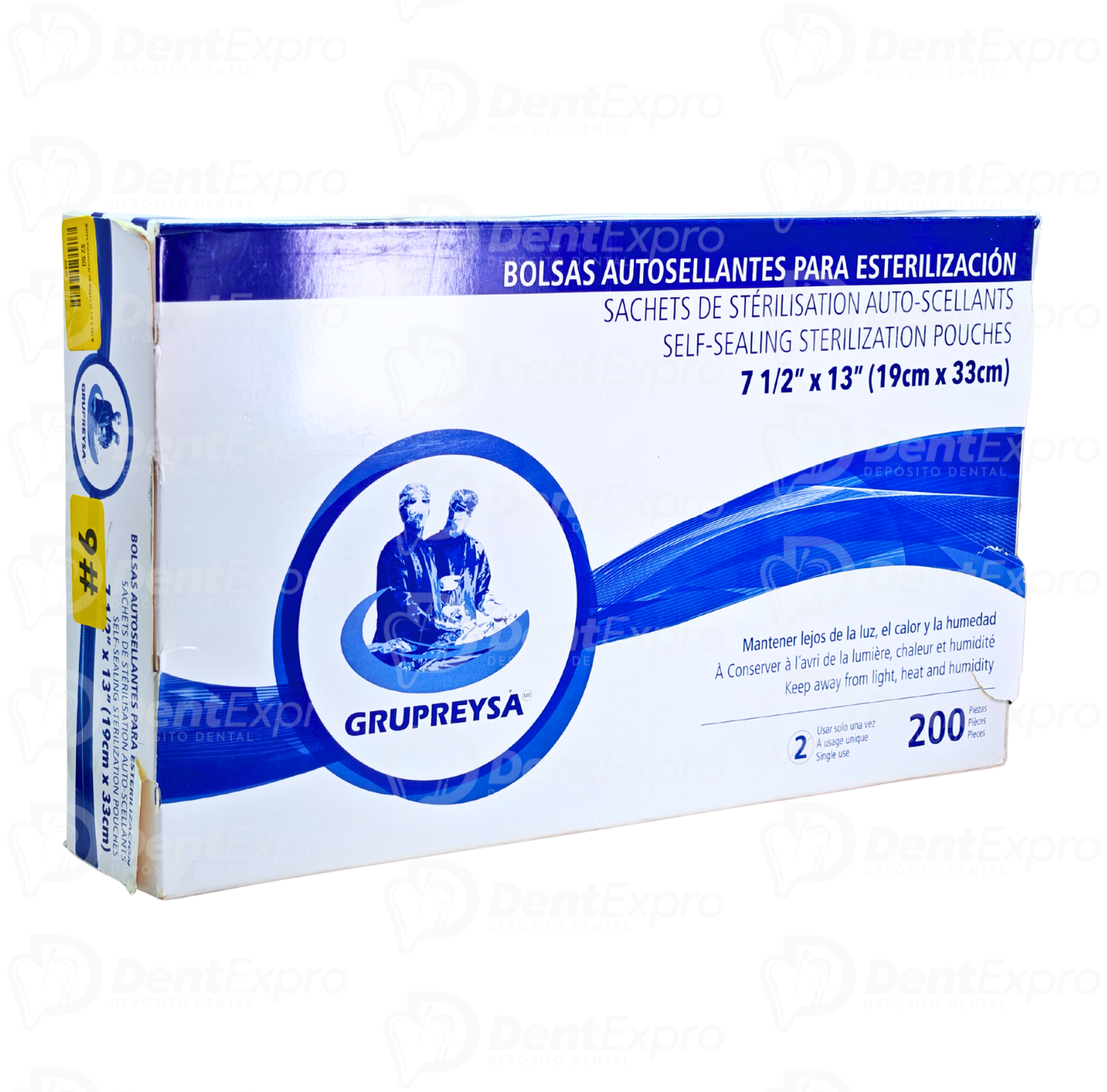 Bolsa Esterilizar #6 Reysa Caja C/200 (7 1/2 x 13)