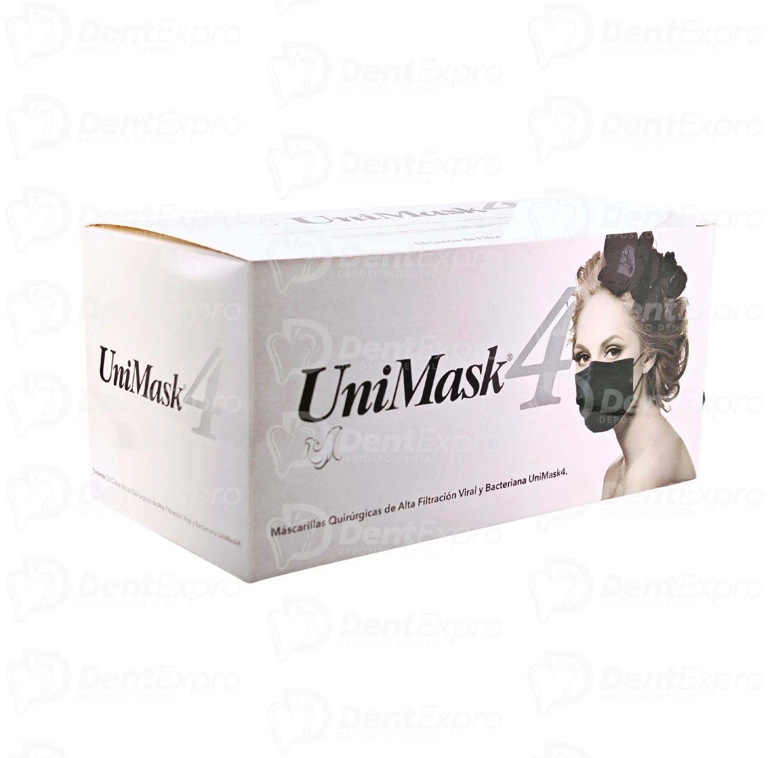 Cubreboca Unimask 4 C/50 Pzas Negro