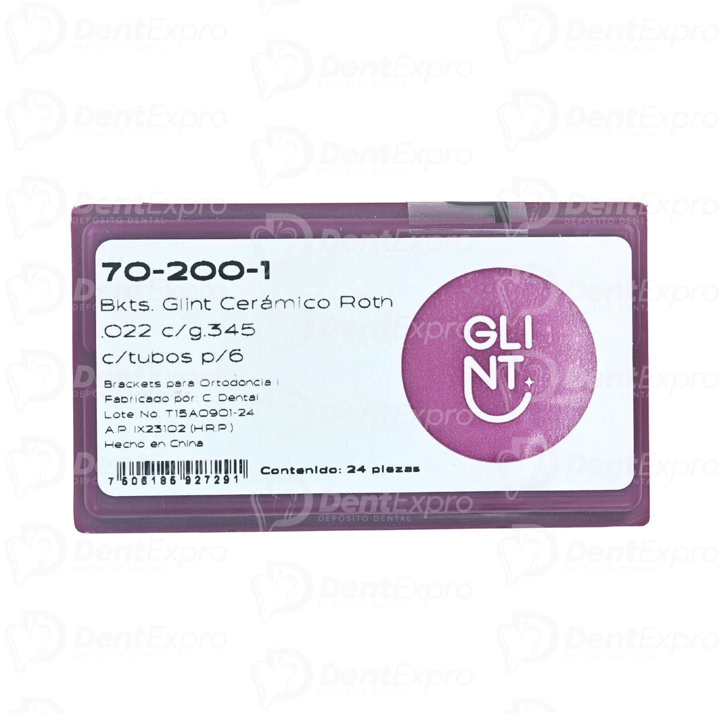 Bracket Cerámico Glint Roth 0.022 C/Tubos Borgatta