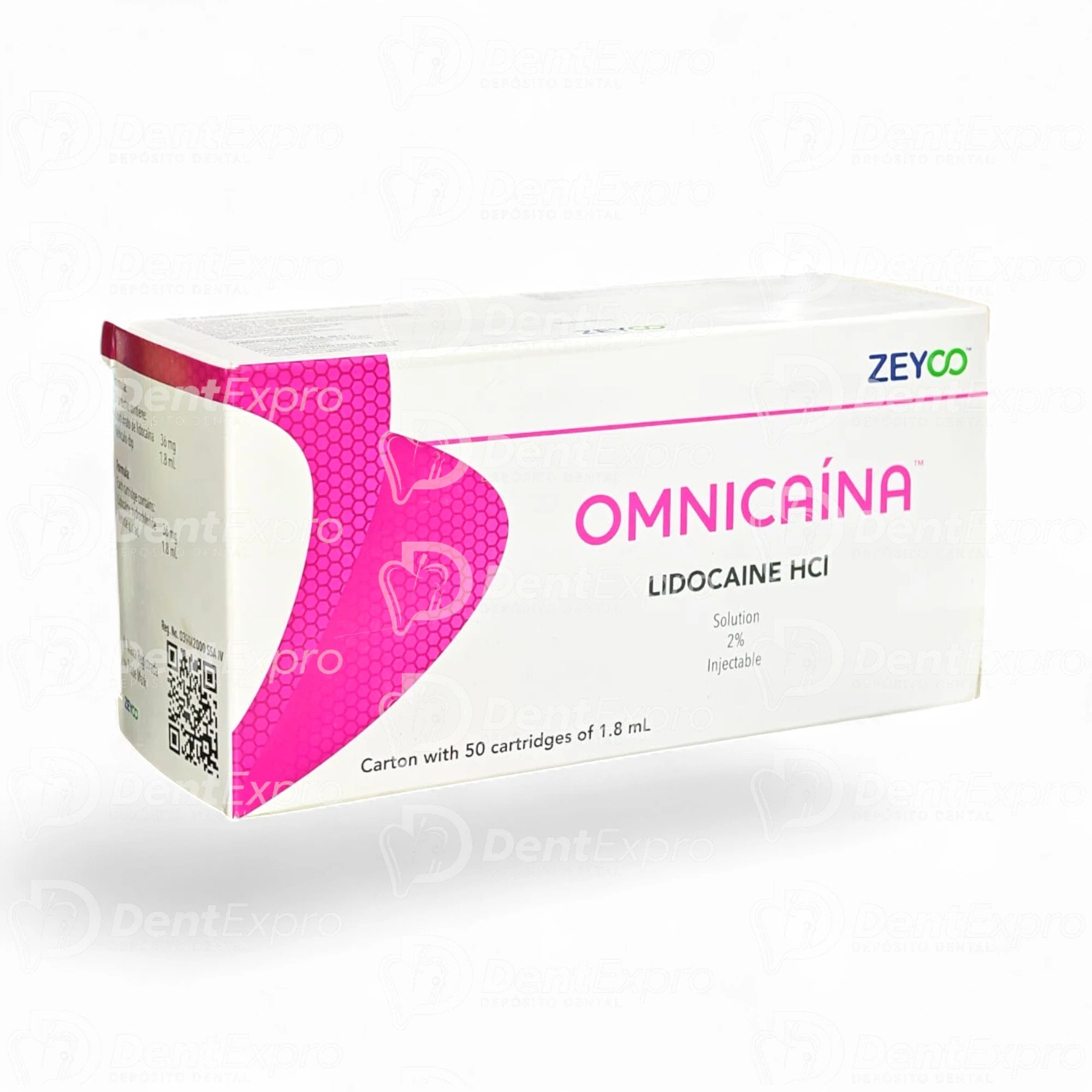 Anestesia Omnicaína 2% Cartucho Plástico Zeyco