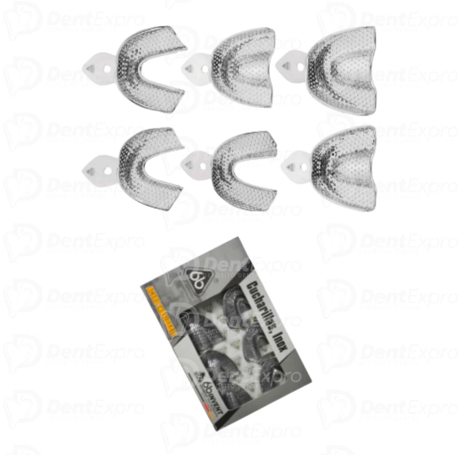 Juego Cucharillas Perforadas Acero Con 6 Piezas 6b Invent Germany
