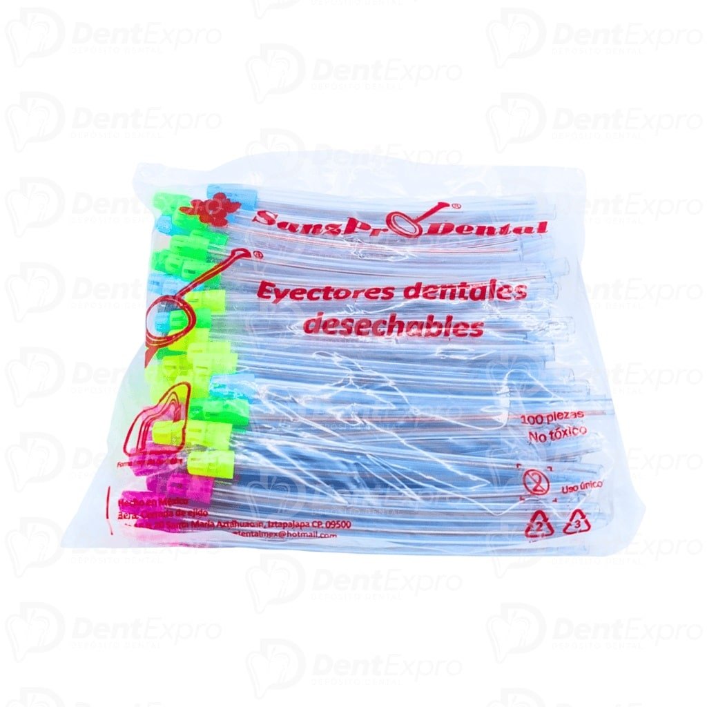 Eyector Desechable Bolsa C/100 Piezas Sanz ProDental