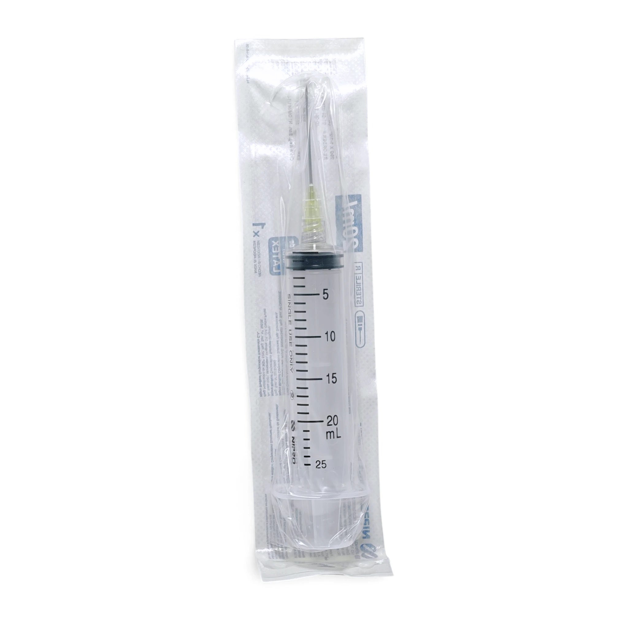 Jeringa de Plástico 20ml C/Aguja
