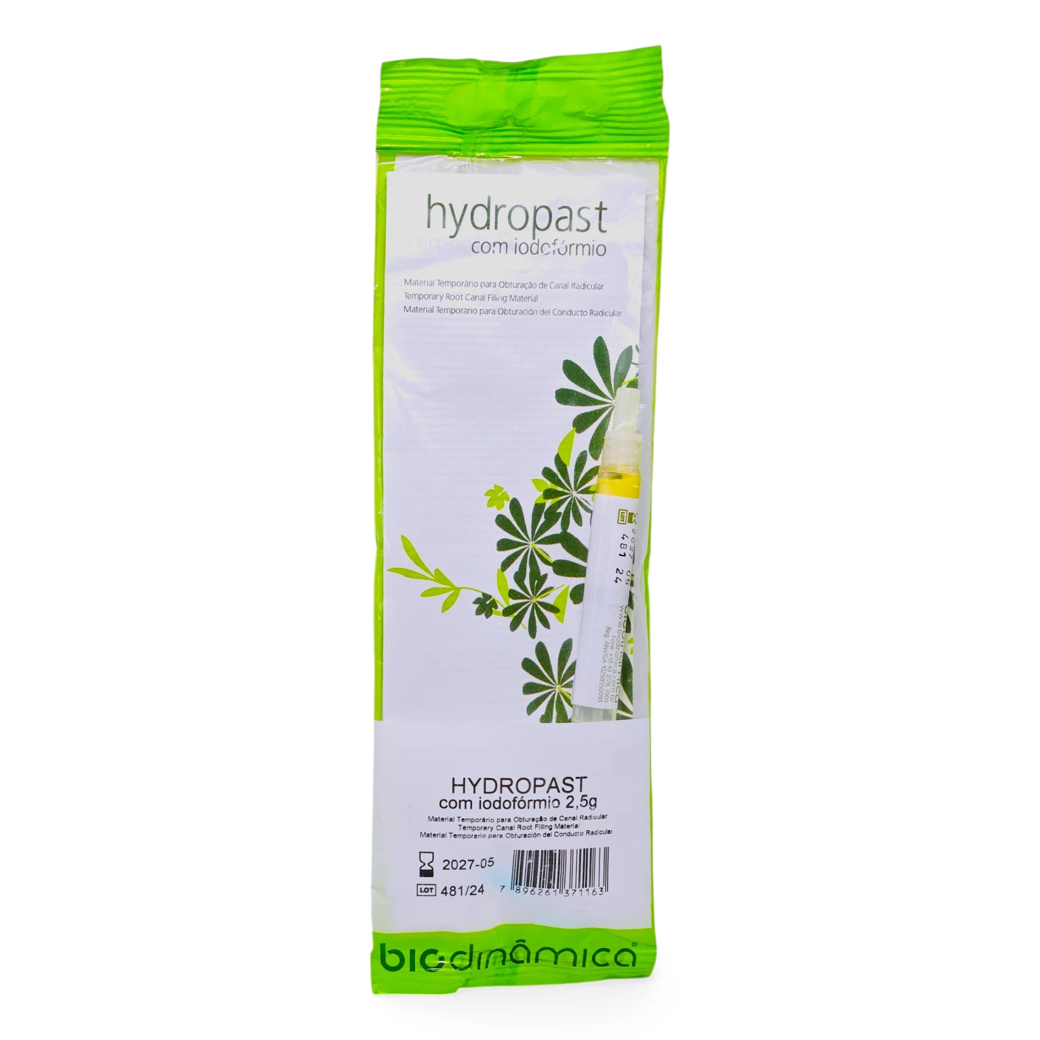 Hydropast Biodinámica (Hidróxido de Calcio con Yodoformo) Jeringa 2.5gr
