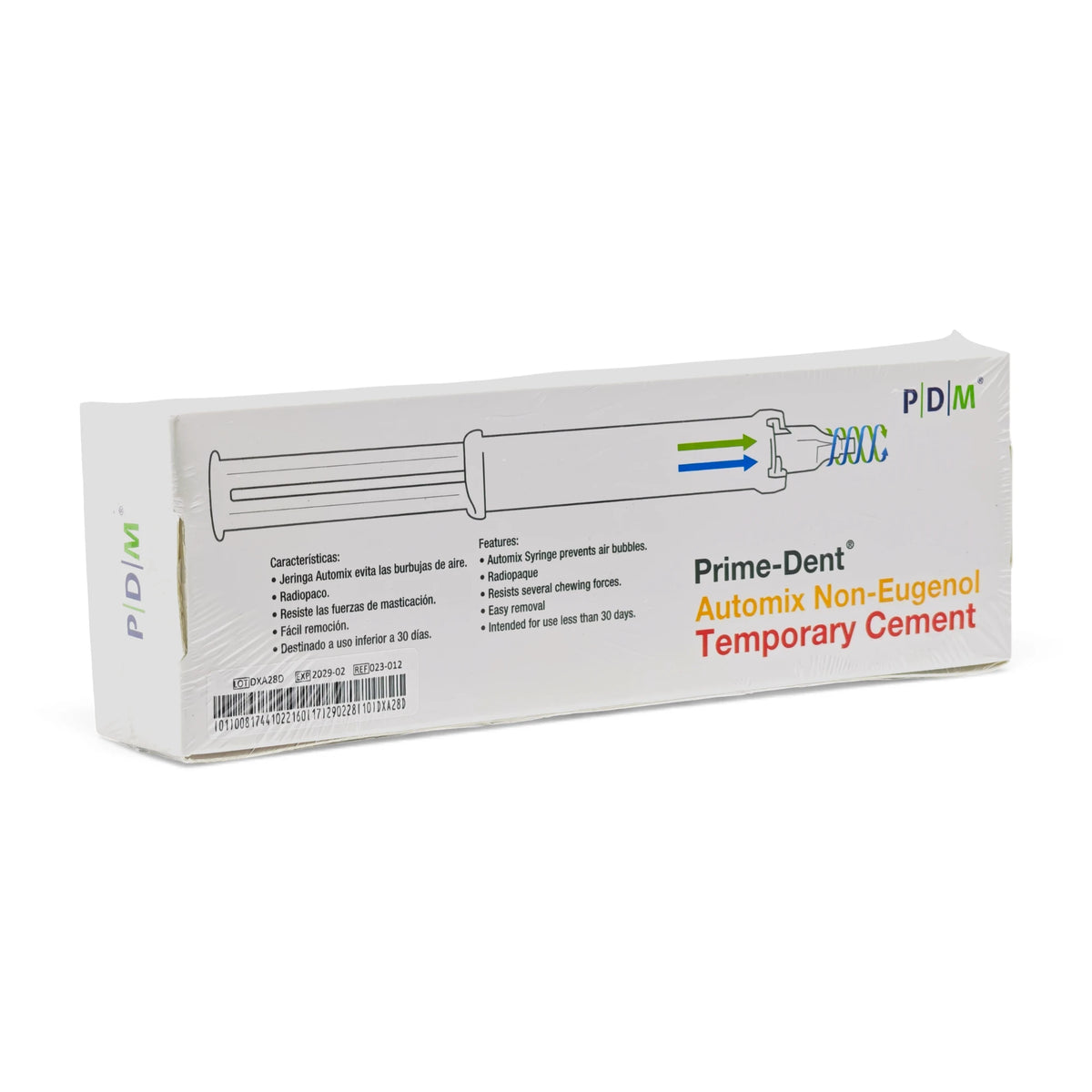 Cemento Temporal Sin Eugenol Jeringa 6gr Prime Dental