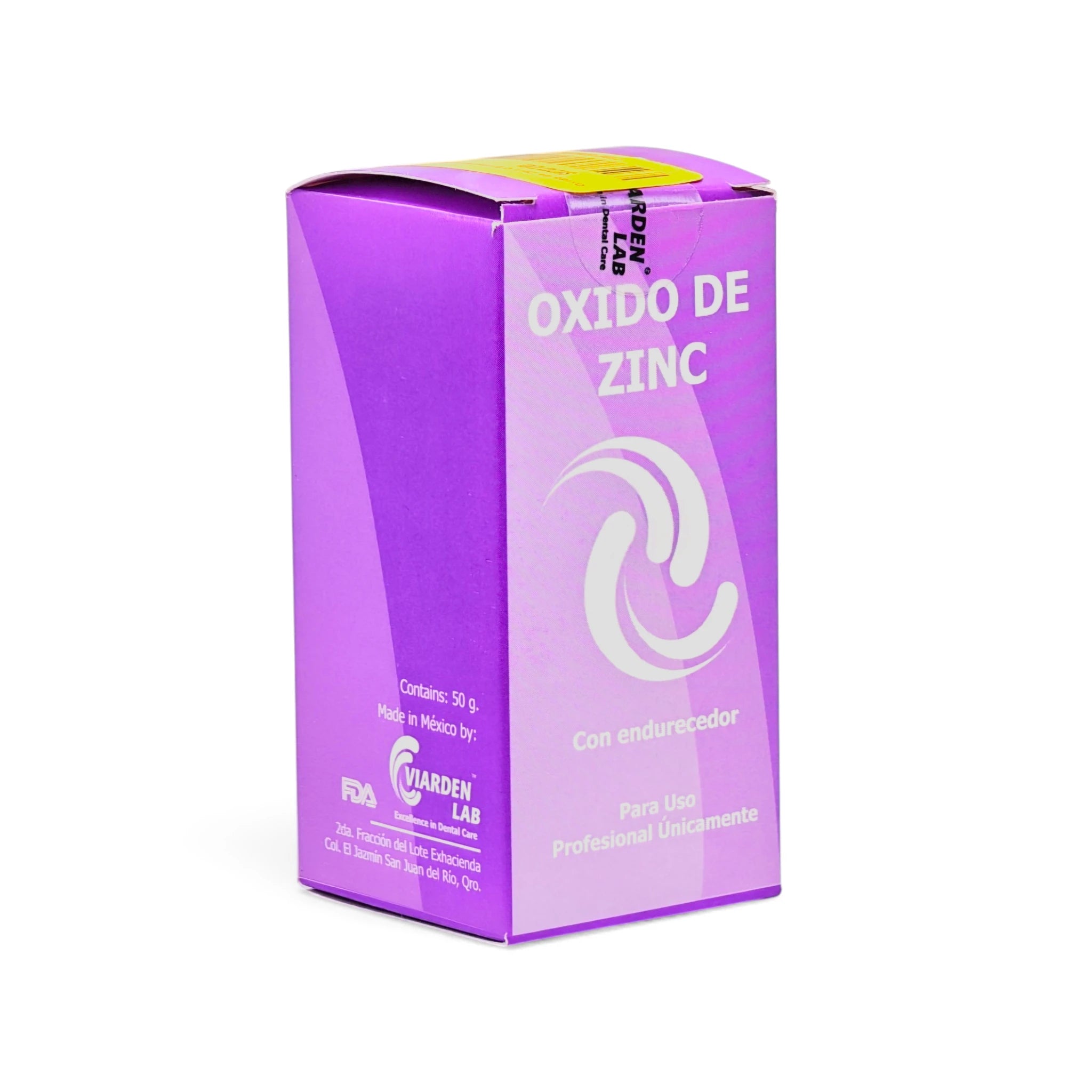 Óxido de Zinc C/Endurecedor Viarden 50gr